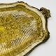 Decorative vintage baroque gold plateau