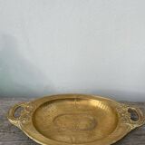 Art Deco oval silver-plated metal dish