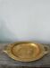 Plat oval en métal argenté art déco 