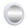 Vintage illuminated mirror in bubbled glass by Limburg - 1970s
