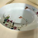 Flat oval porcelain