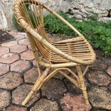 Children's rattan armchair