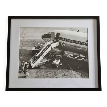Photograph of Air France Caravelle "Château de Josselin" framed 53x43 cm
