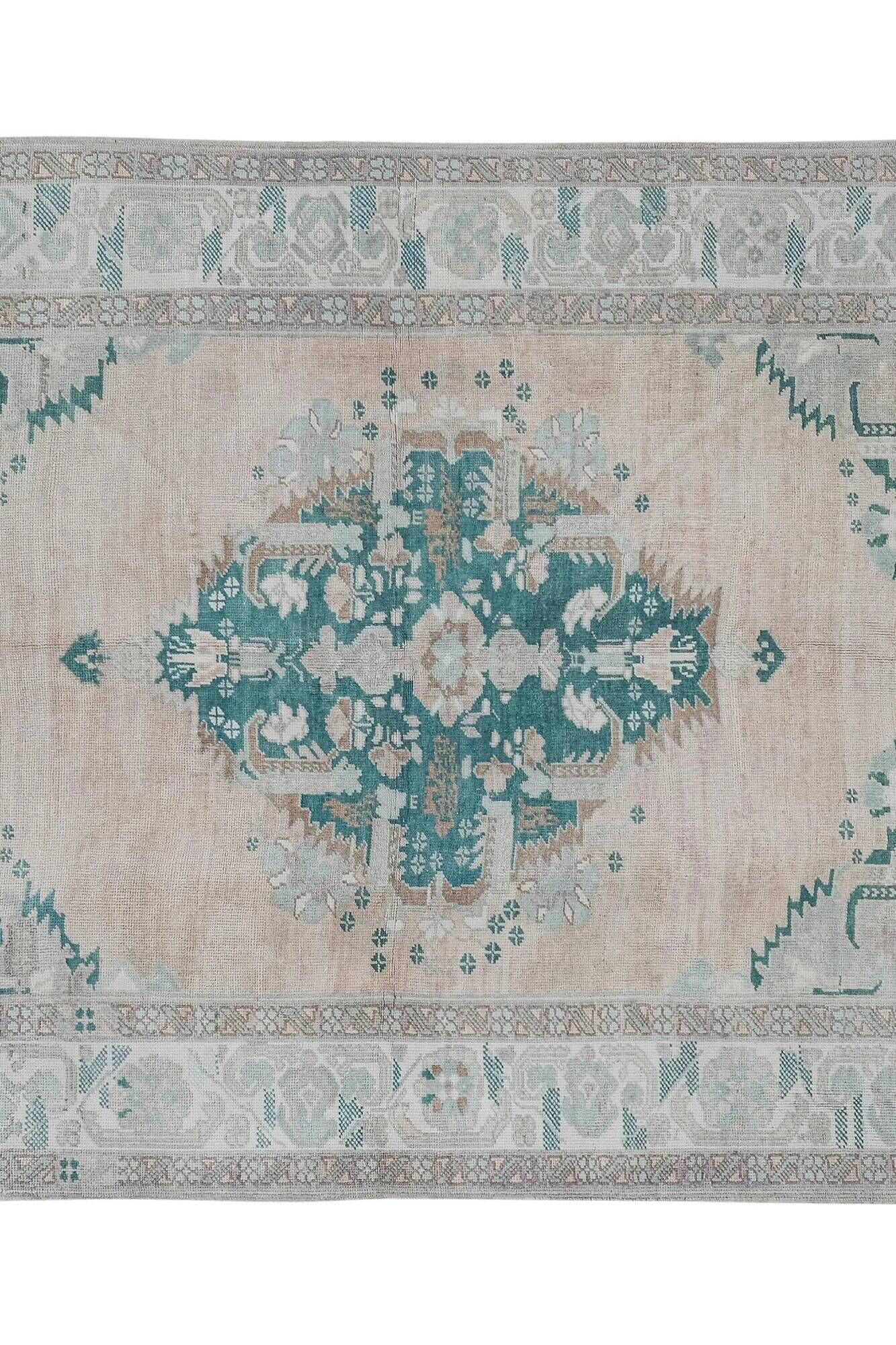 Vintage Turkish Oushak rug 175x258 cm