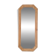 Octagonal solid wood mirror from the 1980s.