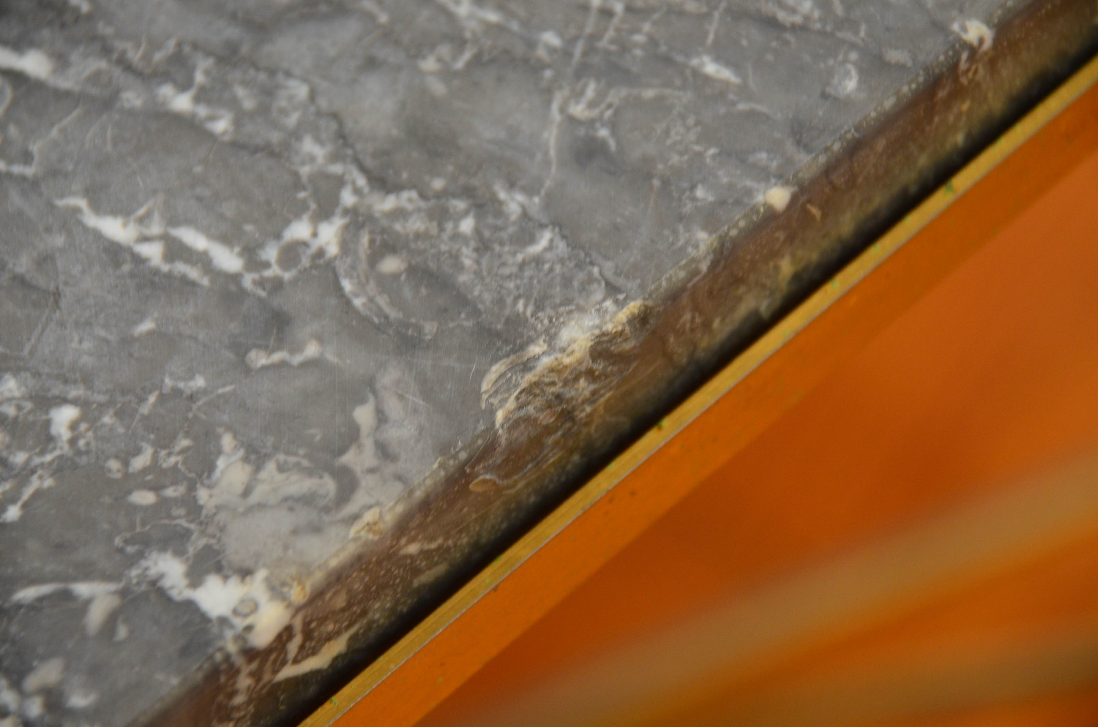 Vintage 60s grey marble coffee table