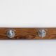 Wall coat rack in wood and metal
