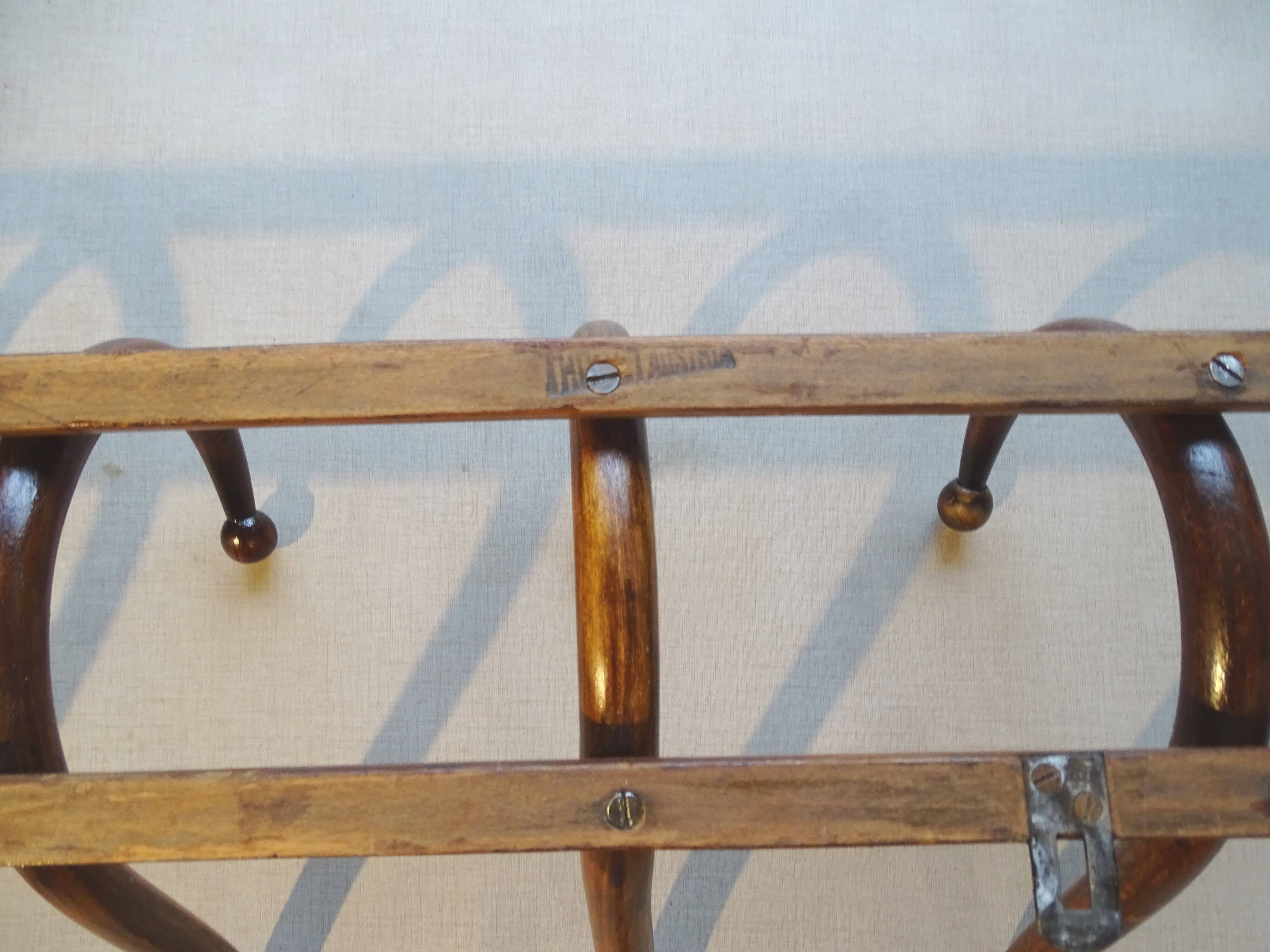 Porte-manteaux mural à 5 patéres 1890 Thonet bentwood