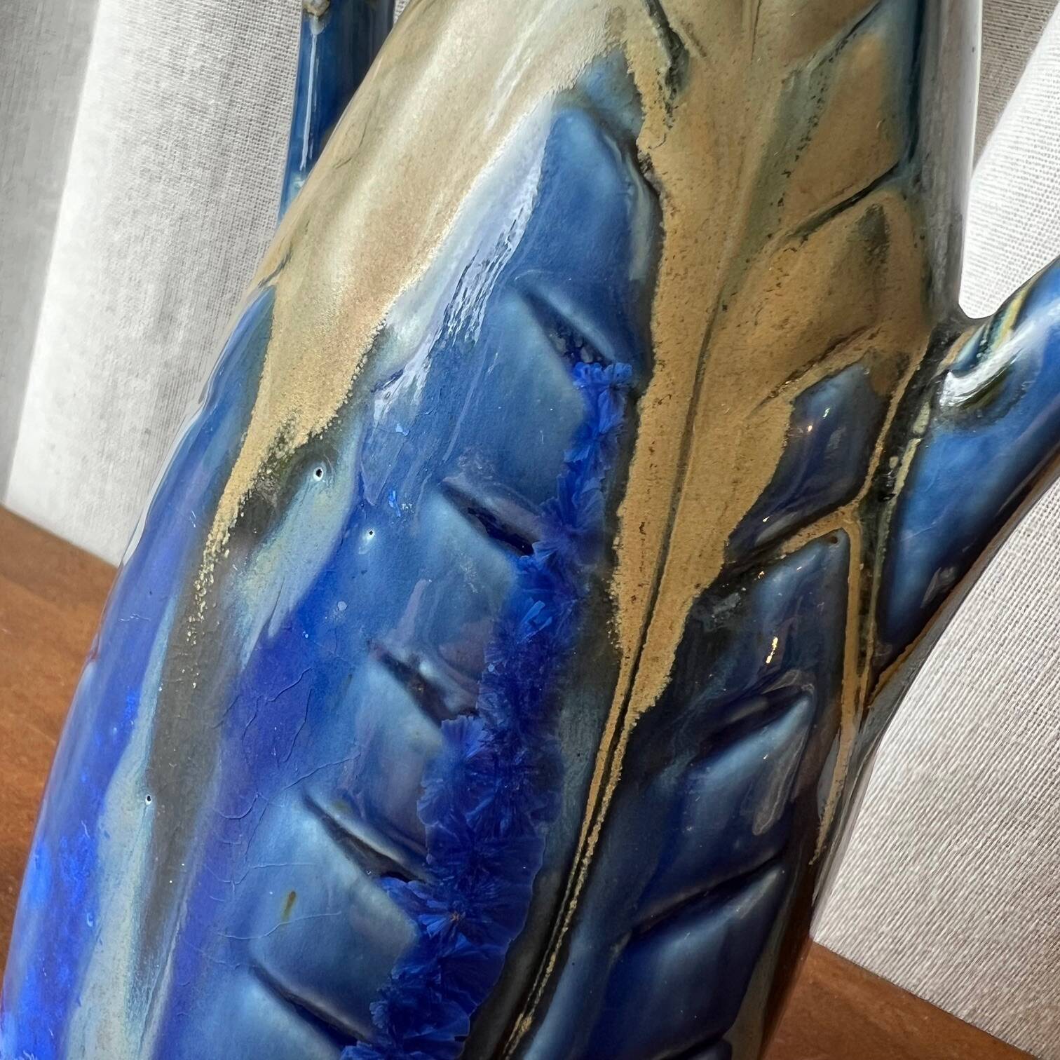 Small handmade stoneware vase