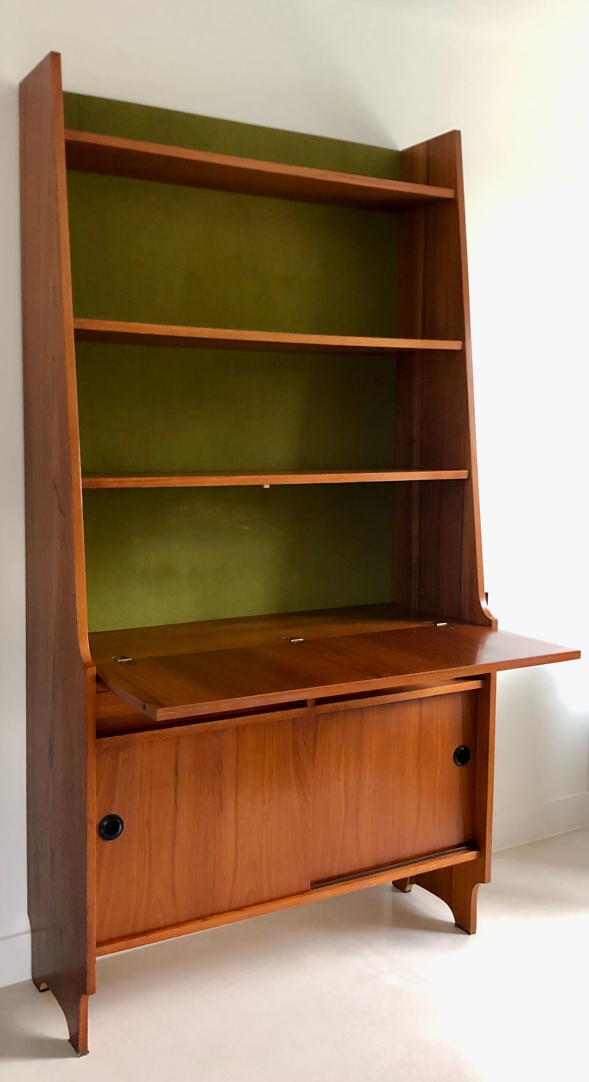 Vintage library secretary, italy 60s