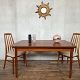 Scandinavian table in vintage teak 1960 Samcom edition