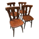 4 Old oak bistro chairs