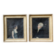 Pair of portraits, man, woman, early 19th century