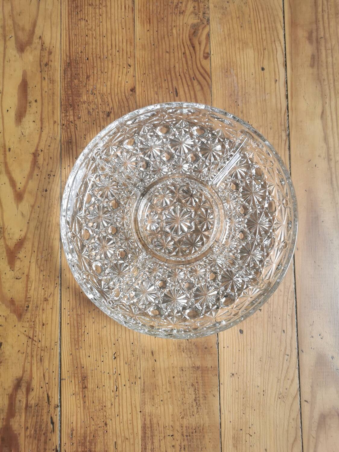 Vintage glass appetizer dish