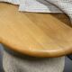 Table à manger ovale extensible vintage danoise en bois massif
