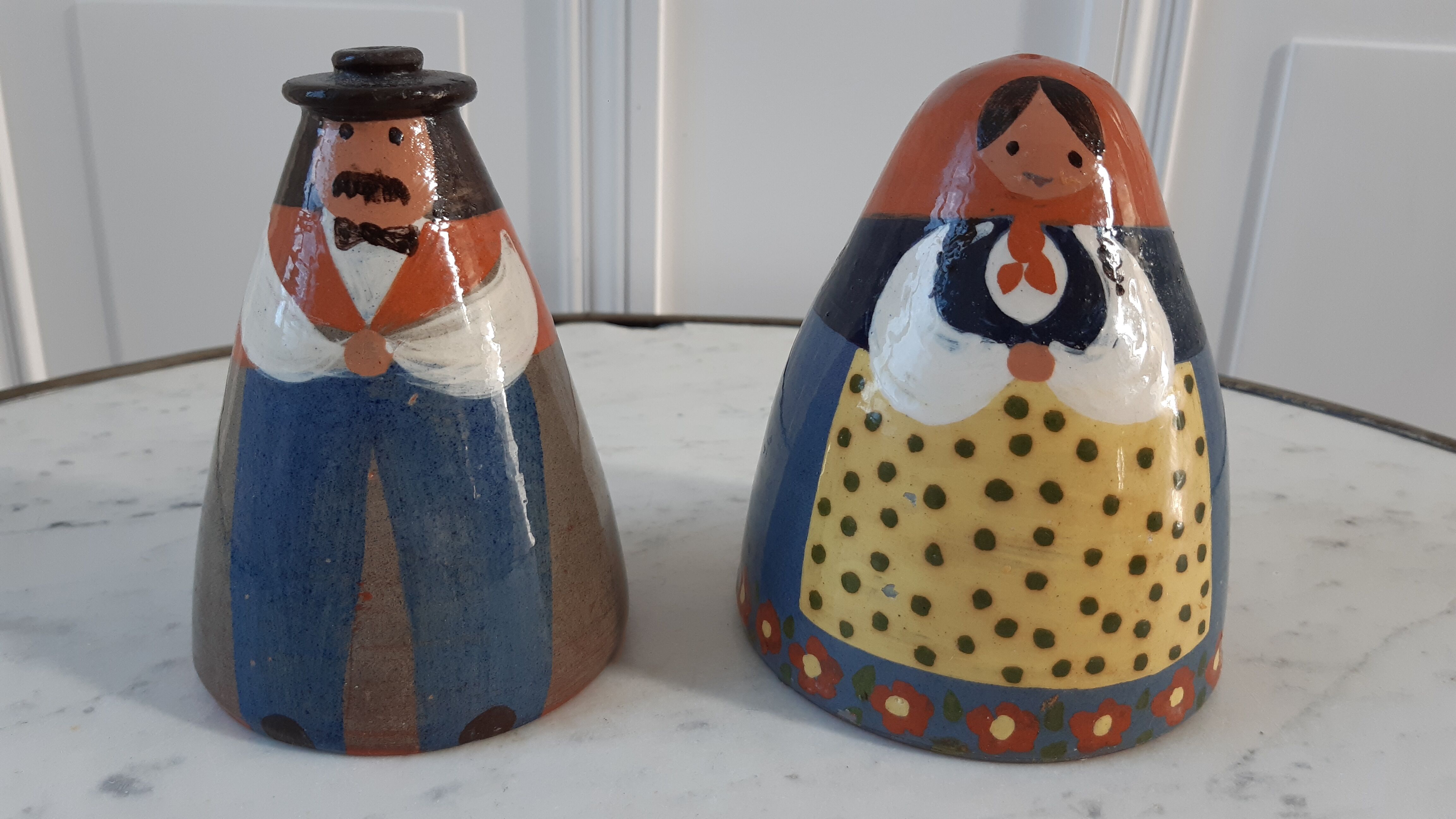 Duo salt pepper ceramic by Lussan Heidi Caillard