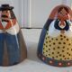 Duo salt pepper ceramic by Lussan Heidi Caillard