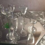 Lot old liquor glasses