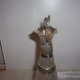 Silver glass and metal ewer