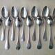 Box of 12 teaspoons in silver metal Metal White Model uniplat