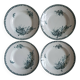 4 Louis XV Terre de Fer soup plates