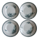 4 Louis XV Terre de Fer soup plates
