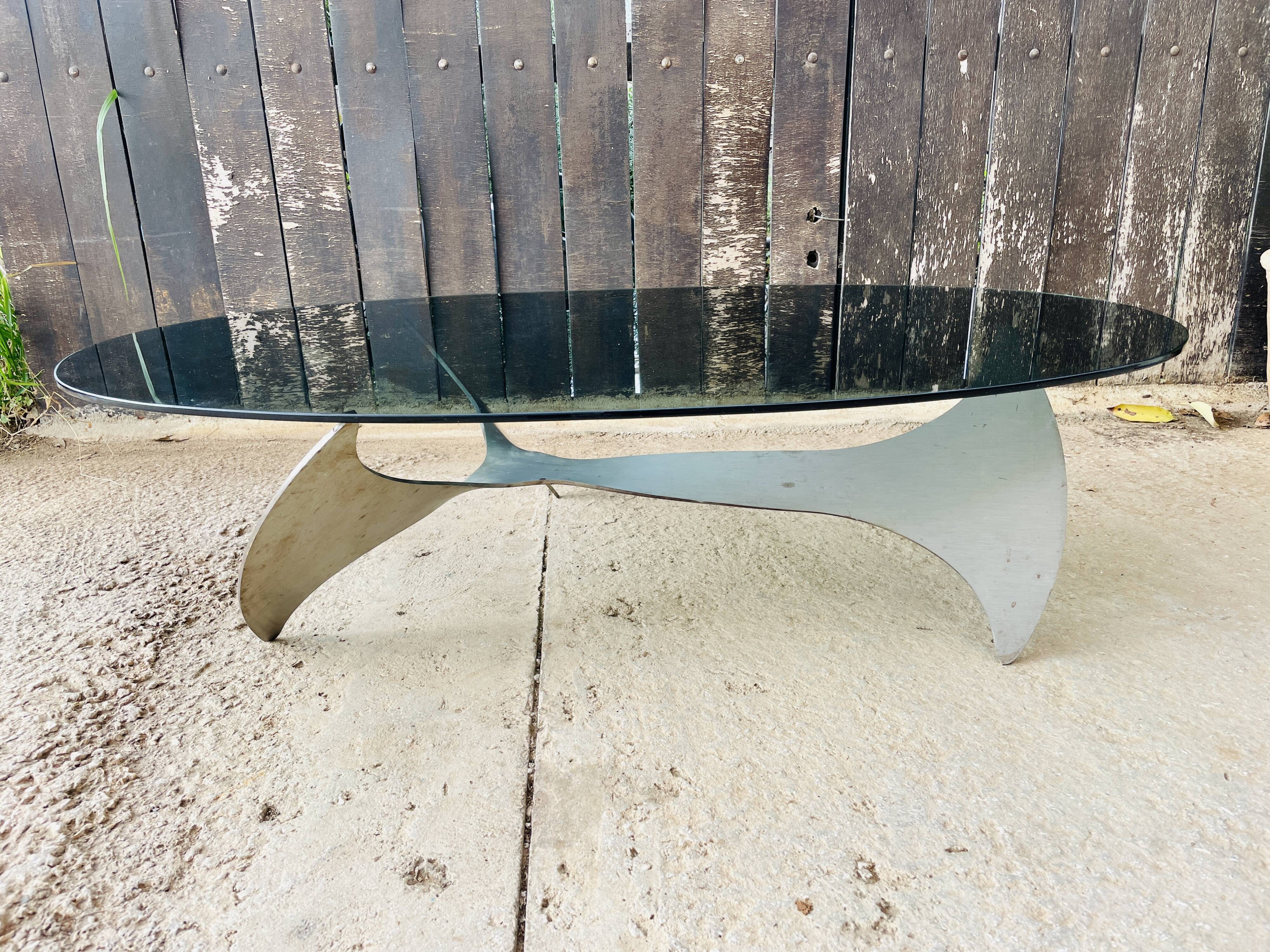 Elliptical coffee table by Knut Hesterberg