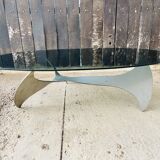 Elliptical coffee table by Knut Hesterberg