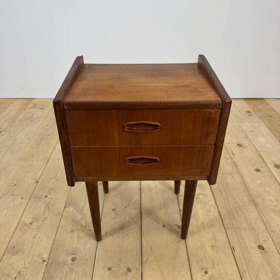 Danish teak bedside table, 1960s