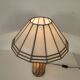 Vintage glass and metal lamp, 70s