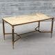 Brass and marble 1960s coffee table