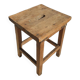 Oak workshop stool with grip