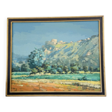 Painting signed Patrick Turion – Provence landscape – Oil on canvas