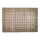 1970s vintage Turkish Oushak handmade wool cotton brown area rug 195x283