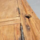 Double school wood desk from 1880 for decoration