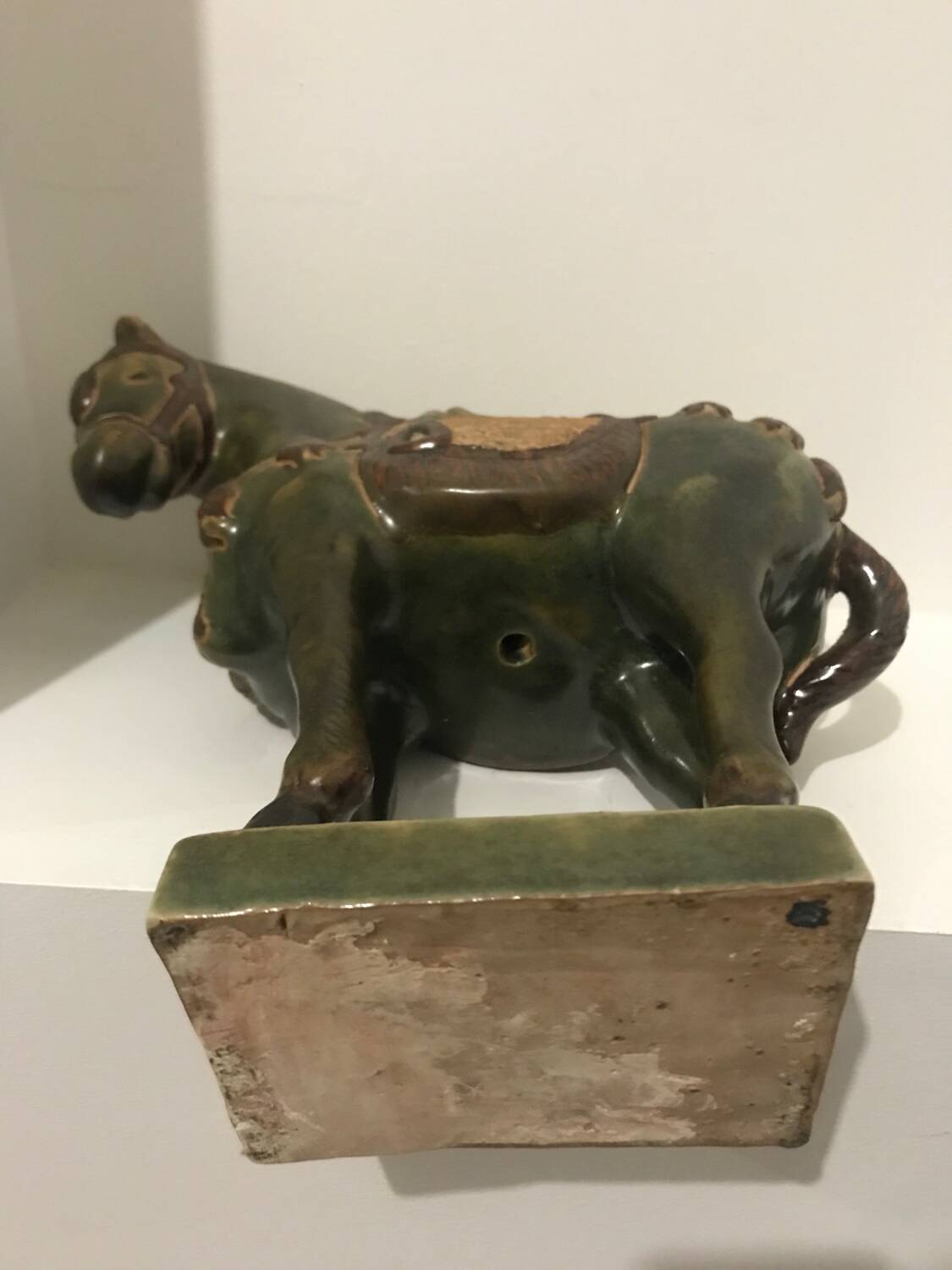 Statuette decorative horse sculpture Tang style China terracotta