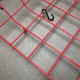 Red rope coat rack, modern German mid-century, 1960s.