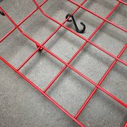 Red rope coat rack, modern German mid-century, 1960s.