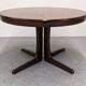 Baumann extendable dining room round table, France circa 1970.