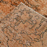 5x9 brunt orange classic turkish rug, 151x266cm