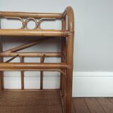 Rattan shelf cabinet