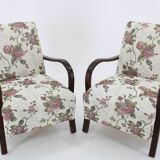 1960s Pair of Resored Armchairs , Czechoslovakia