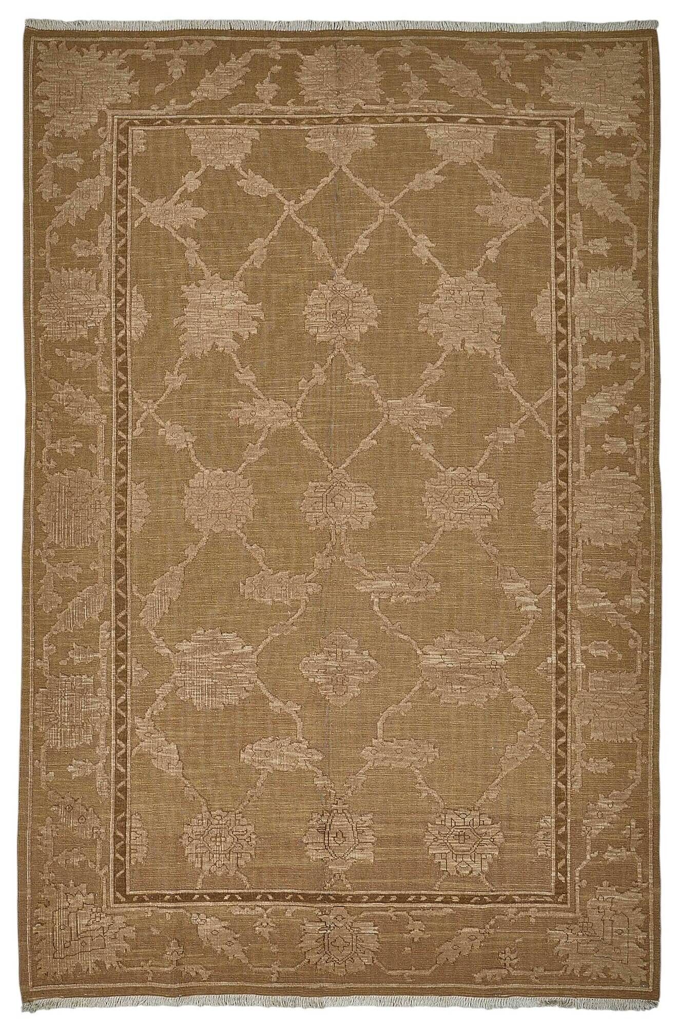 Turkish Handknotted Wool Oushak Rug 178 cm x 270 cm
