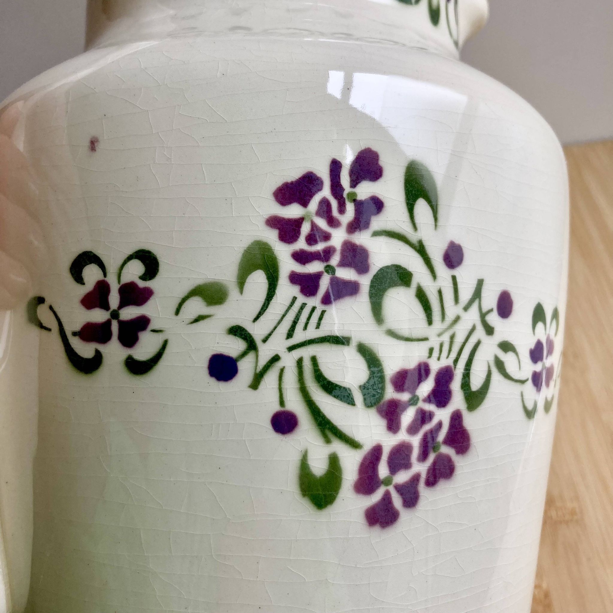 Broc / Vase / Pichet - Terre de fer - Art Nouveau