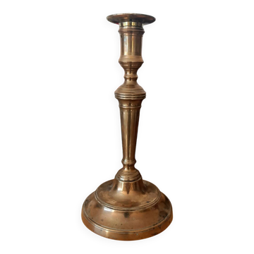 19th century copper candlestick