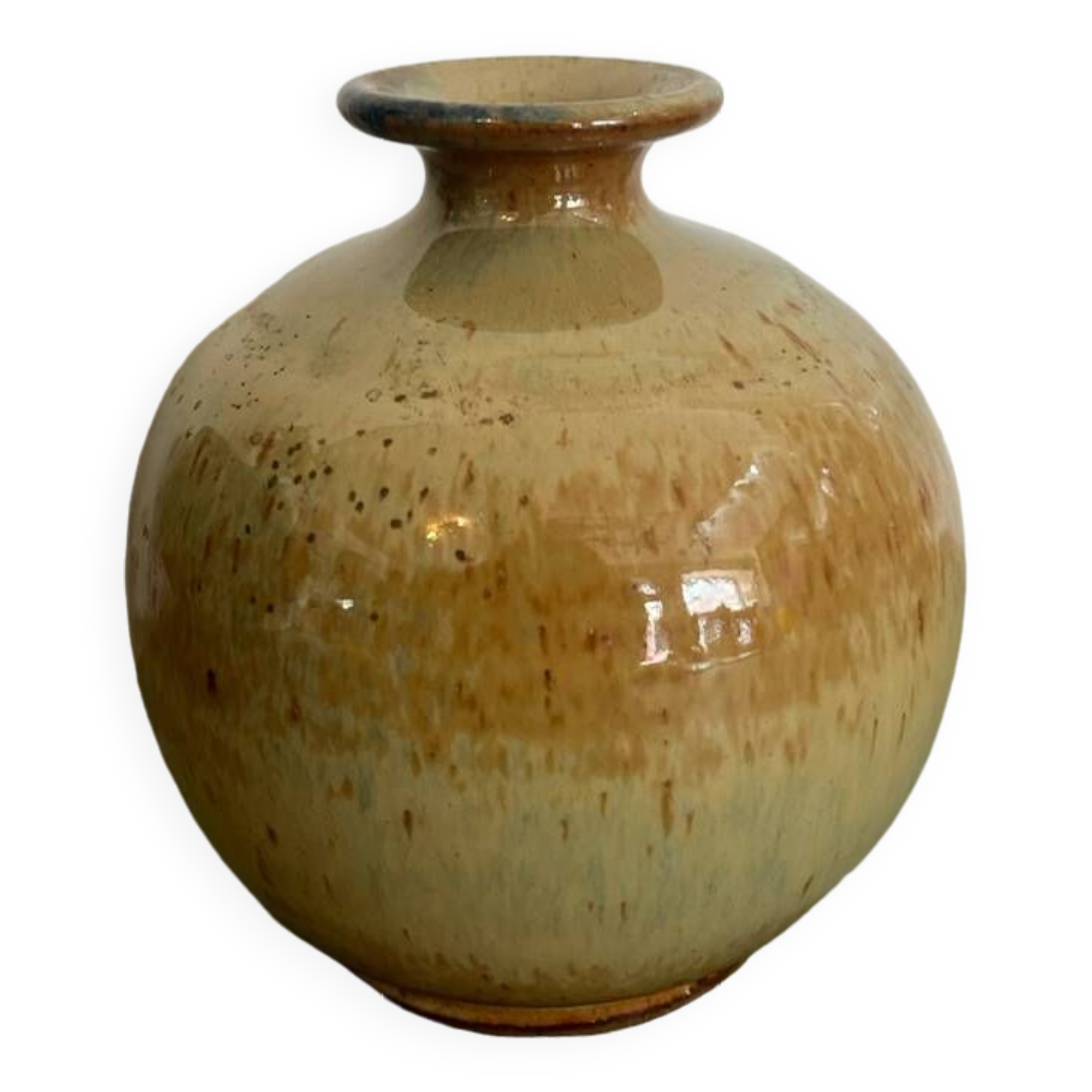 Glazed ceramic vase