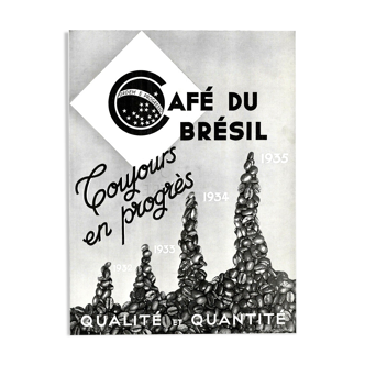 Vintage poster 30s Café du Brésil