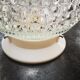 Old ceiling lamp lamp vintage white glass diamond tip ø 14 cm 100% 1970 vintage