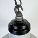 Industrial Grey Enamel Factory Pendant Lamp, 1960s