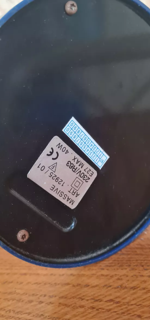 Table lamp primary color 1980